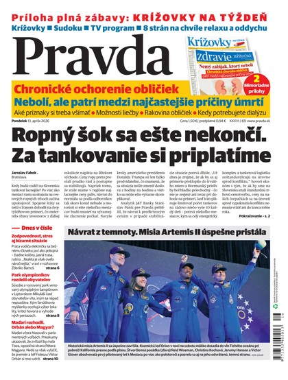 E-magazín Denník Pravda 13. 4. 2026 - OUR MEDIA SR a. s.
