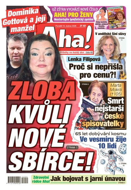 E-magazín AHA! - 13.04.2026 - CZECH NEWS CENTER a. s.