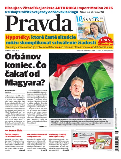 E-magazín Denník Pravda 14. 4. 2026 - OUR MEDIA SR a. s.