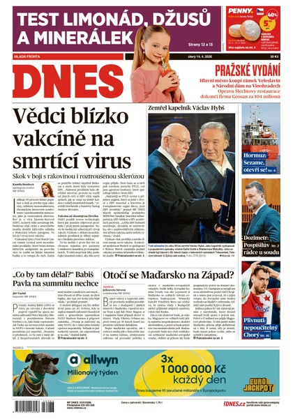 E-magazín MF DNES - 14.04.2026 - MAFRA, a.s.