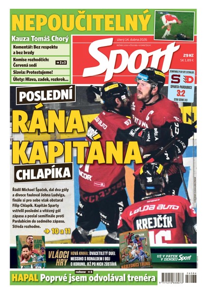 E-magazín Sport - 14.04.2026 - CZECH NEWS CENTER a. s.