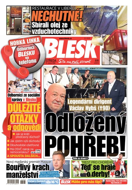 E-magazín Blesk - 15.04.2026 - CZECH NEWS CENTER a. s.