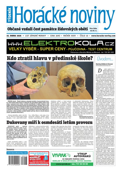 E-magazín Horácké noviny 16/2026 - Horácké noviny