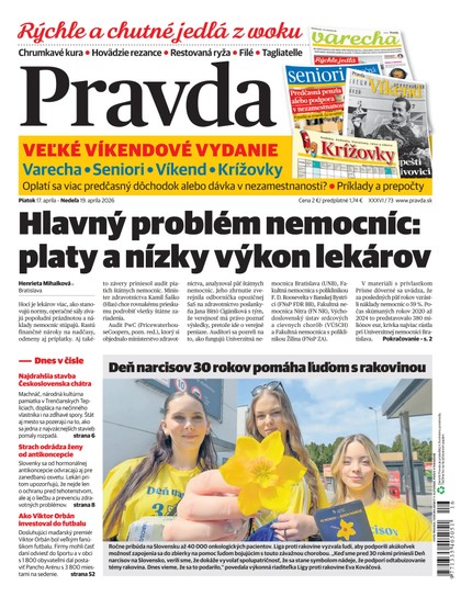 E-magazín Denník Pravda 17. 4. 2026 - OUR MEDIA SR a. s.