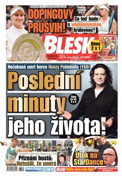 E-magazín Blesk - 18.04.2026 - CZECH NEWS CENTER a. s.