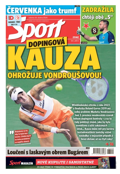 E-magazín Sport - 18.04.2026 - CZECH NEWS CENTER a. s.