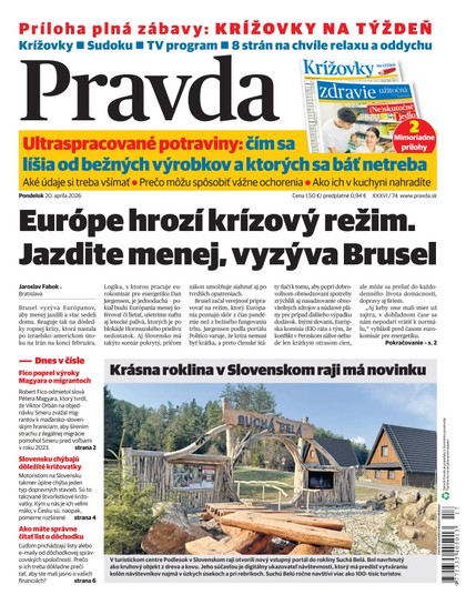 E-magazín Denník Pravda 20. 04. 2026 - OUR MEDIA SR a. s.