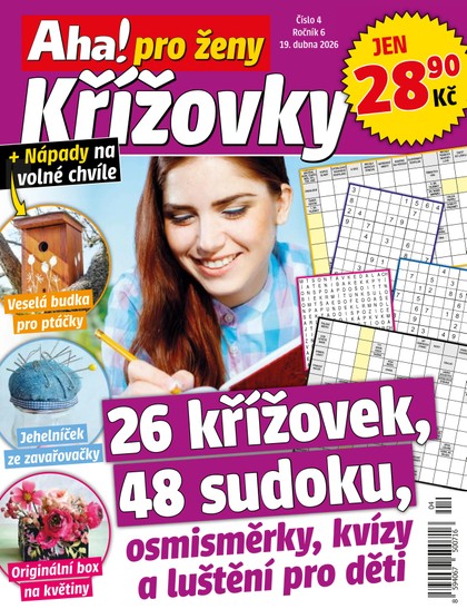 E-magazín Aha! pro ženy Křížovky - 4/2026 - CZECH NEWS CENTER a. s.