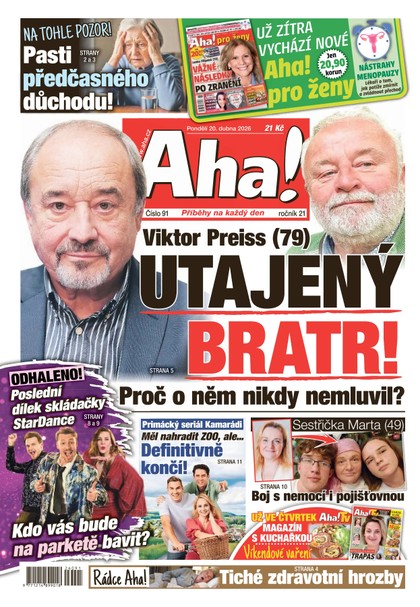E-magazín AHA! - 20.04.2026 - CZECH NEWS CENTER a. s.