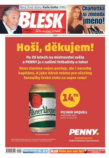 E-magazín Blesk - 20.04.2026 - CZECH NEWS CENTER a. s.