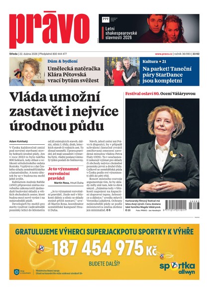 E-magazín Deník Právo - 22.4.2026 - Borgis, a.s.