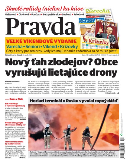 E-magazín Denník Pravda 24. 4. 2026 - OUR MEDIA SR a. s.