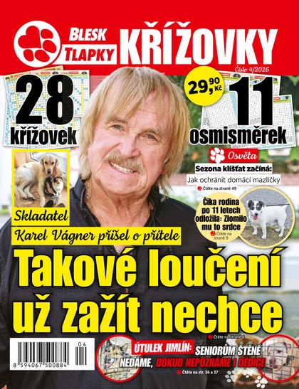 E-magazín  Blesk Tlapky Křížovky - 4/2026 - CZECH NEWS CENTER a. s.