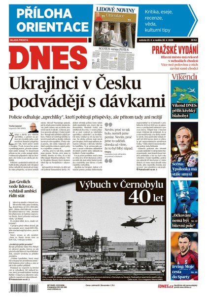 E-magazín MF DNES - 25.04.2026 - MAFRA, a.s.