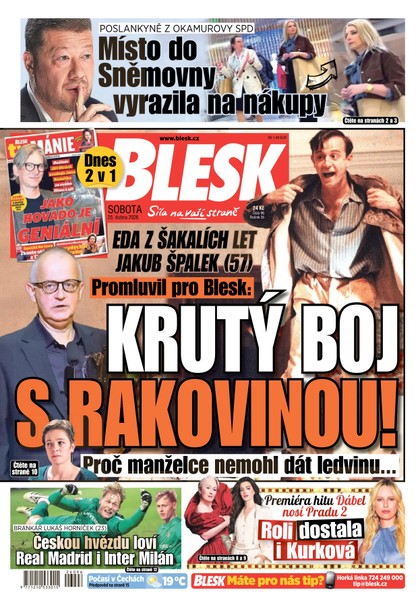 E-magazín Blesk - 25.04.2026 - CZECH NEWS CENTER a. s.