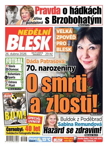 E-magazín NEDĚLNÍ BLESK - 26.04.2026 - CZECH NEWS CENTER a. s.