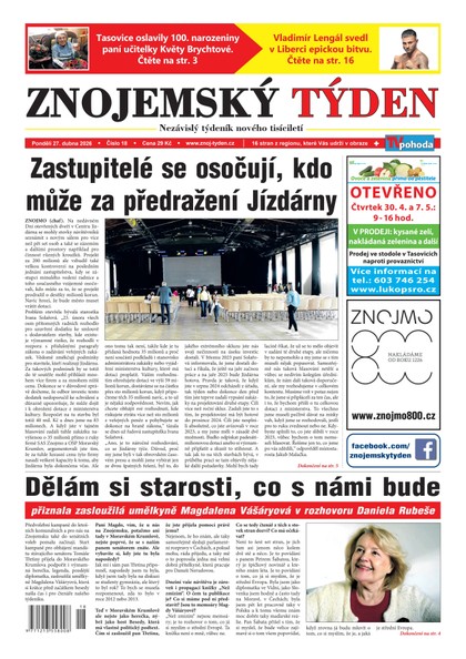 E-magazín Znojemský týden 18/2026 - Znojemský týden
