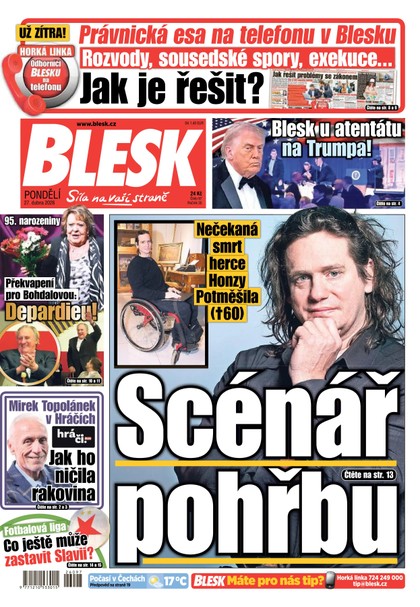 E-magazín Blesk - 27.04.2026 - CZECH NEWS CENTER a. s.