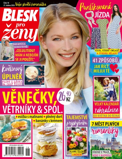 E-magazín BLESK PRO ŽENY - 18/2026 - CZECH NEWS CENTER a. s.