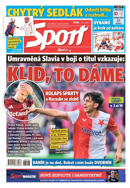E-magazín Sport - 27.04.2026 - CZECH NEWS CENTER a. s.