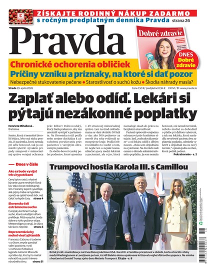 E-magazín Denník Pravda 29. 4. 2026 - OUR MEDIA SR a. s.