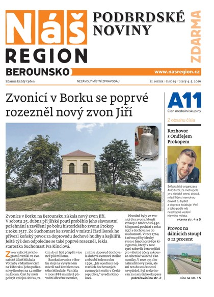 E-magazín Náš Region - Berounsko 19/2026 - A 11 s.r.o.