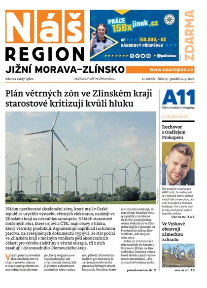 E-magazín Náš Region - Jižní Morava/Zlínsko 19/2026 - A 11 s.r.o.