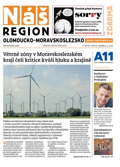 E-magazín Náš Region - Olomoucko/Moravskoslezsko 19/2026 - A 11 s.r.o.