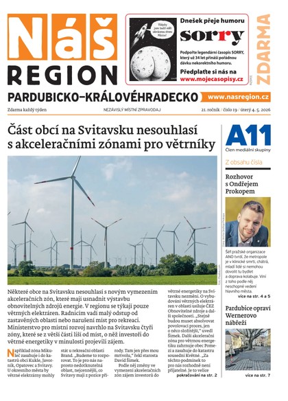 E-magazín Náš Region - Pardubicko/Královéhradecko 19/2026 - A 11 s.r.o.