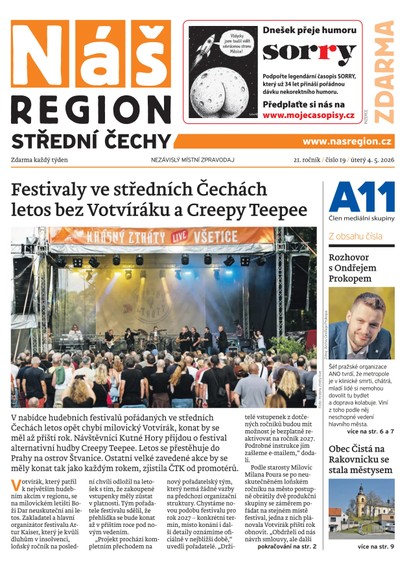 E-magazín Náš Region - Střední Čechy 18/2026 - A 11 s.r.o.
