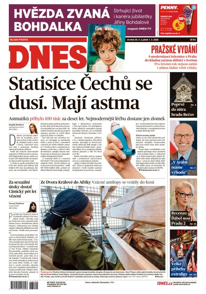E-magazín MF DNES - 30.04.2026 - MAFRA, a.s.