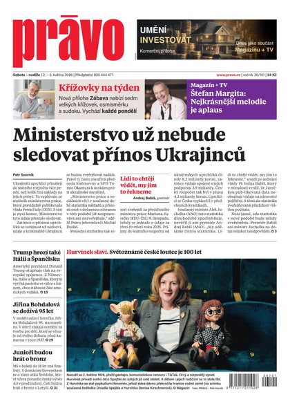 E-magazín Deník Právo - 2.5.2026 - Borgis, a.s.