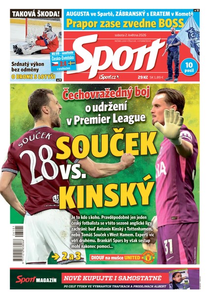 E-magazín Sport - 02.05.2026 - CZECH NEWS CENTER a. s.