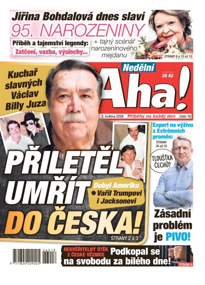 E-magazín NEDĚLNÍ AHA! - 03.05.2026 - CZECH NEWS CENTER a. s.