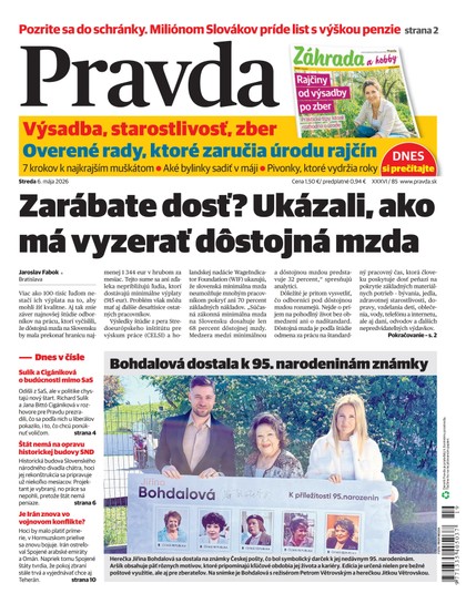 E-magazín Denník Pravda 6. 5. 2026 - OUR MEDIA SR a. s.