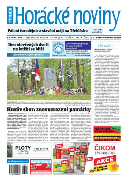 E-magazín Horácké noviny 19/2026 - Horácké noviny