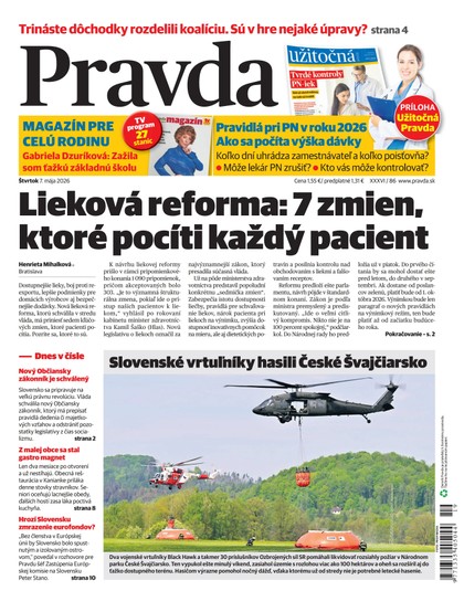 E-magazín Denník Pravda 7. 5. 2026 - OUR MEDIA SR a. s.