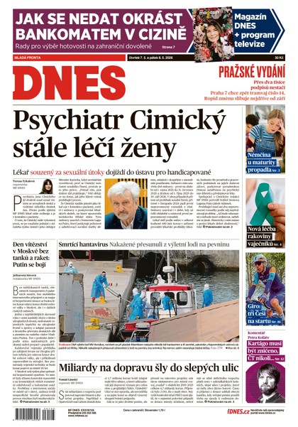 E-magazín MF DNES - 07.05.2026 - MAFRA, a.s.