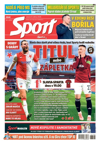 E-magazín Sport - 09.05.2026 - CZECH NEWS CENTER a. s.