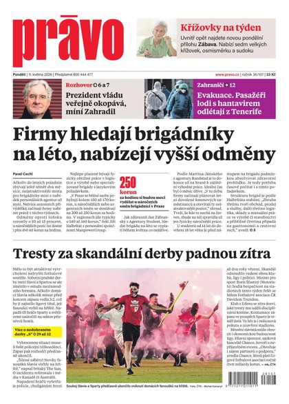 E-magazín Deník Právo - 11.5.2026 - Borgis, a.s.