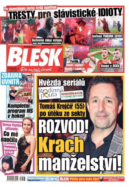 E-magazín Blesk - 11.05.2026 - CZECH NEWS CENTER a. s.