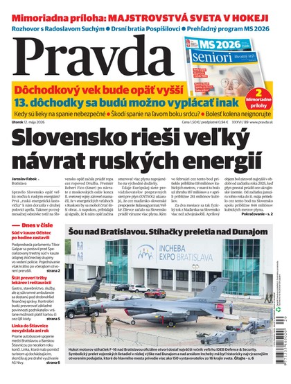 E-magazín Denník Pravda 12. 5. 2026 - OUR MEDIA SR a. s.