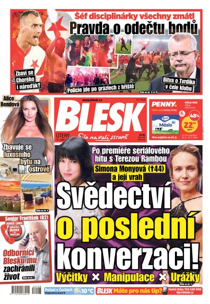 E-magazín Blesk - 12.05.2026 - CZECH NEWS CENTER a. s.