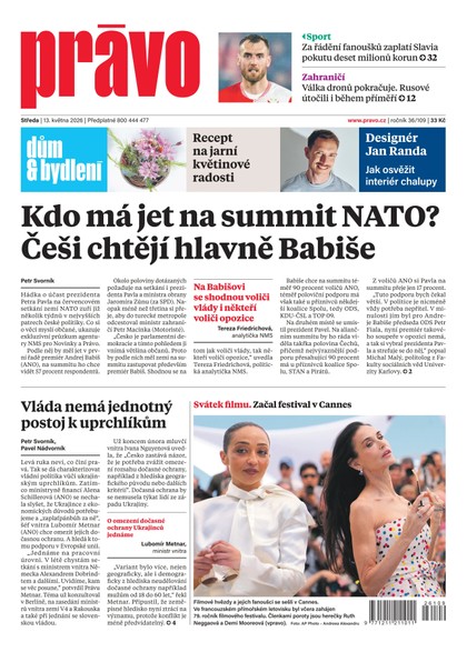 E-magazín Deník Právo - 13.5.2026 - Borgis, a.s.
