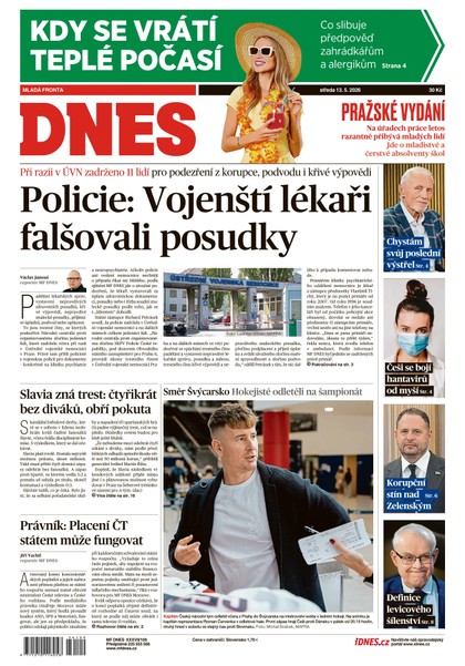 E-magazín MF DNES - 13.05.2026 - MAFRA, a.s.