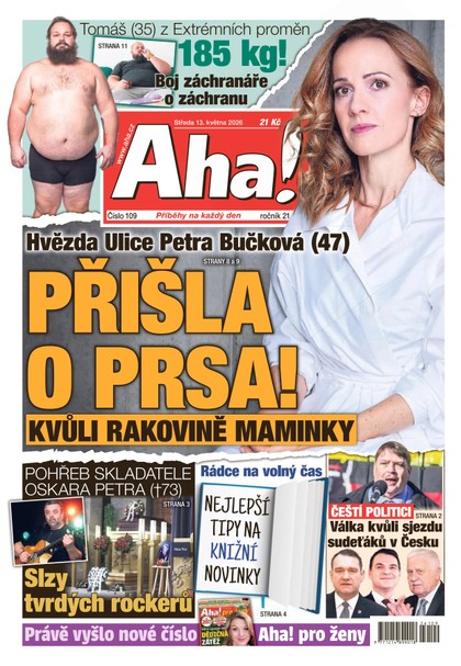 E-magazín AHA! - 13.05.2026 - CZECH NEWS CENTER a. s.