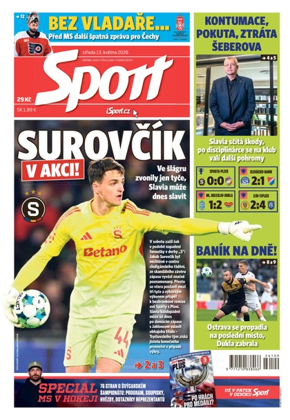 E-magazín Sport - 13.05.2026 - CZECH NEWS CENTER a. s.