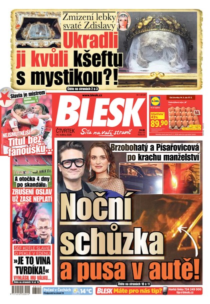 E-magazín Blesk - 14.05.2026 - CZECH NEWS CENTER a. s.