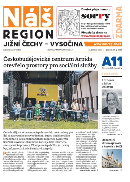 E-magazín Náš Region - Jižní Čechy 21/2026 - A 11 s.r.o.