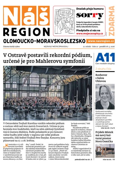 E-magazín Náš Region - Olomoucko/Moravskoslezsko 21/2026 - A 11 s.r.o.
